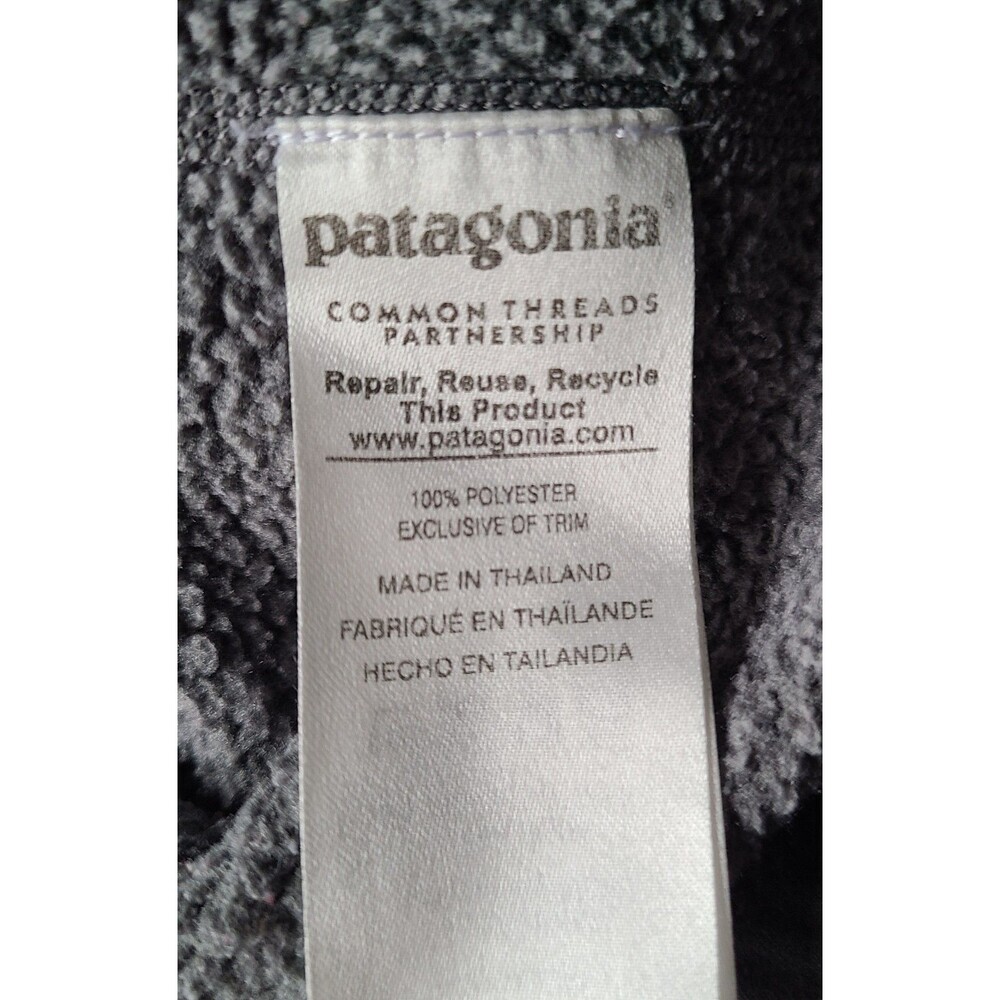 Patagonia Better Sweater Men’s Medium Gray 1/4 Zip Fleece Pullover - Picture 4 of 7